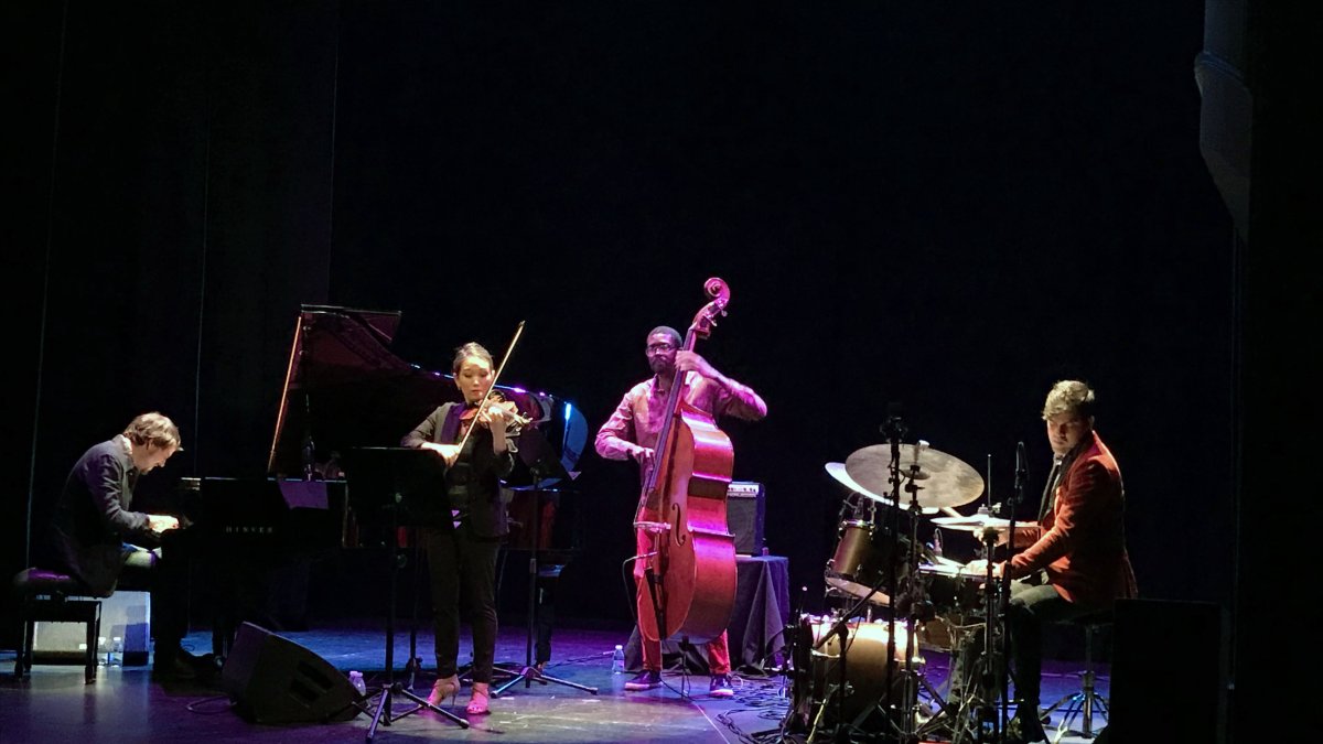 Daniel García Trio y Maureen Choi, en su actuación en Almerijazz.
