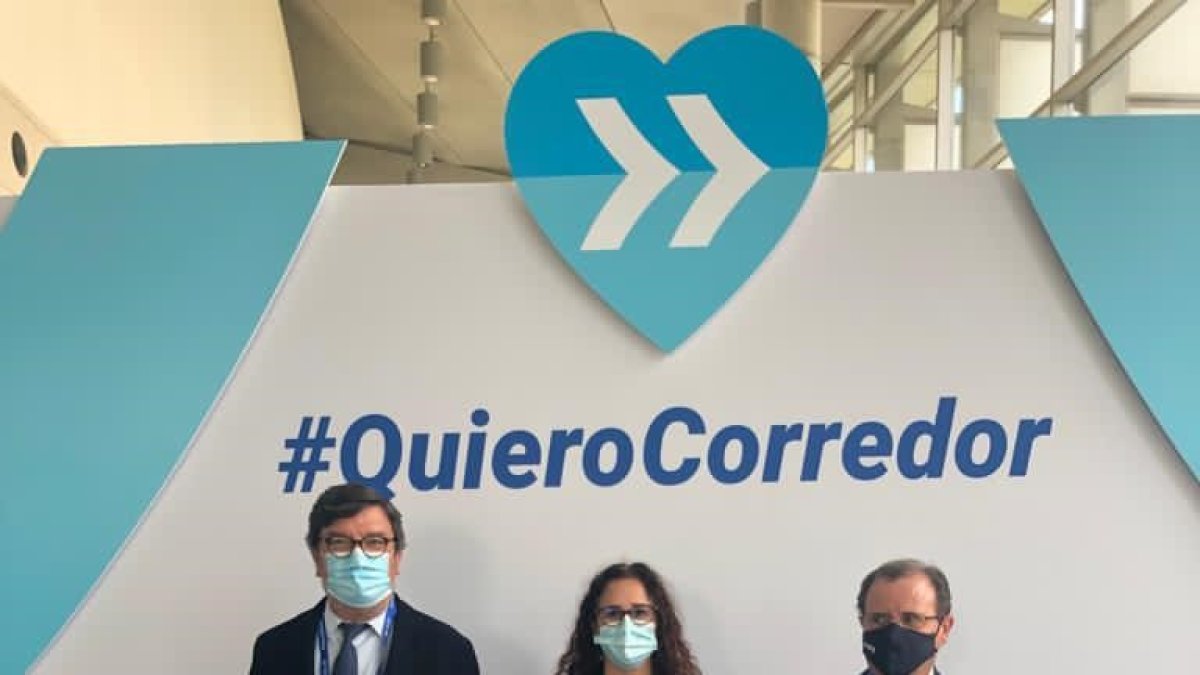 Representantes de Asempal y Cámara, en Valencia.