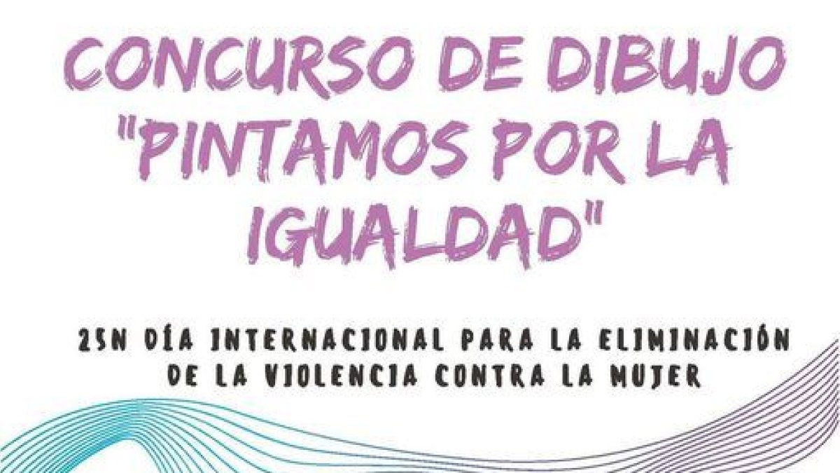 Cartel del Concurso de Dibujo Pintamos por la Igualdad.
