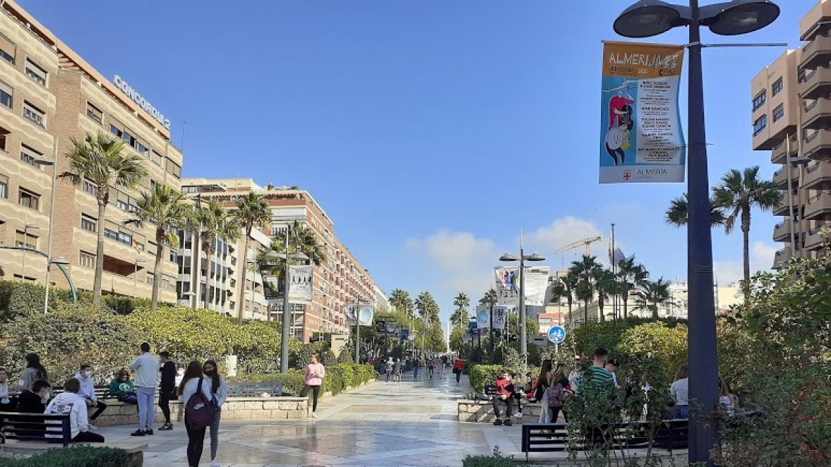 Imagen de la Rambla de Almería.