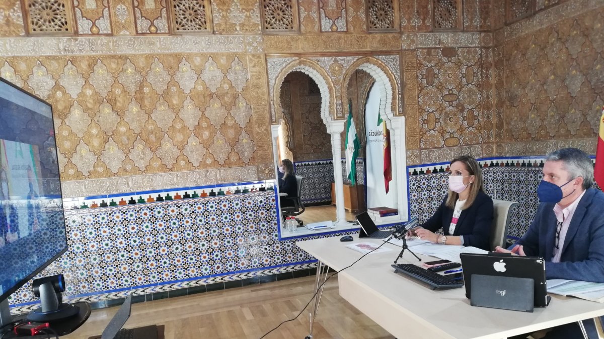 El delegado de Salud y la delegada del Gobierno, en una imagen de archivo.
