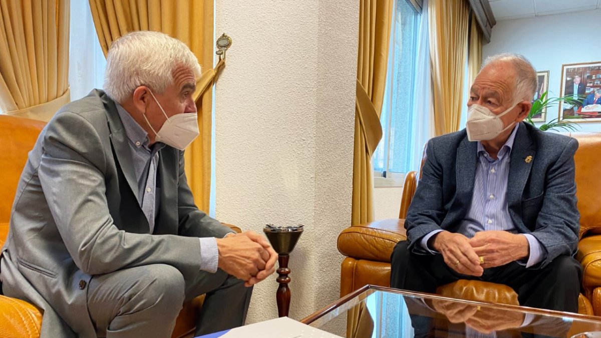 José Manuel Muñoz con Gabriel Amat.