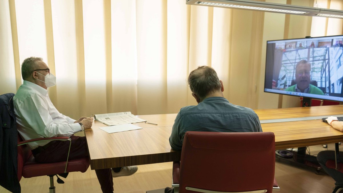 Imagen del webinar celebrado este jueves 19 sobre el futuro del mármol.