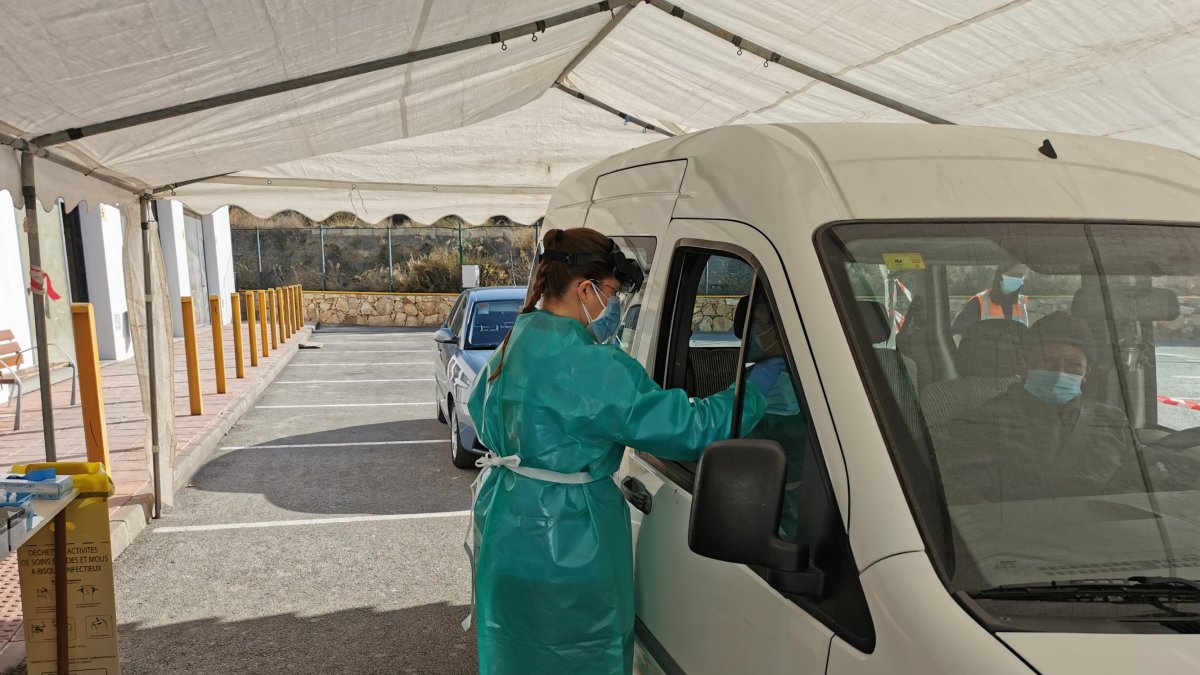 Imagen del cribado realizado el miércoles en Albox.