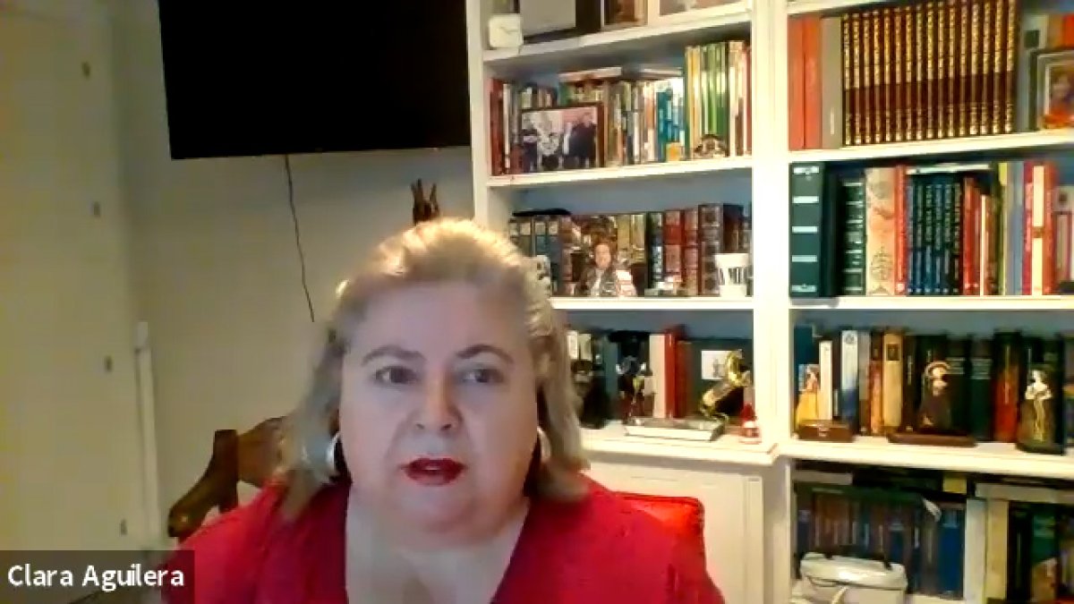 Clara Aguilera abordó temas de mucho interés durante su discurso.