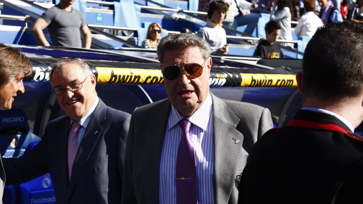 Jesús Verdejo en el Santiago Bernabéu.