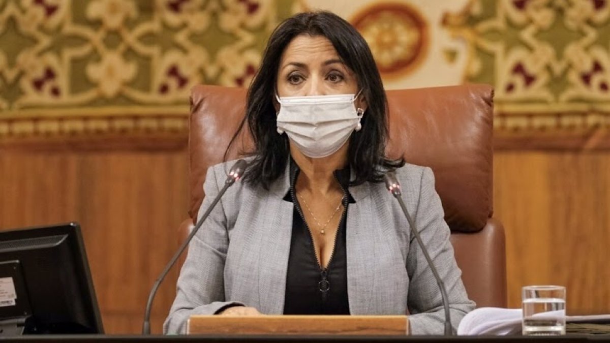 La presidenta del Parlamento de Andalucía, Marta Bosquet.
