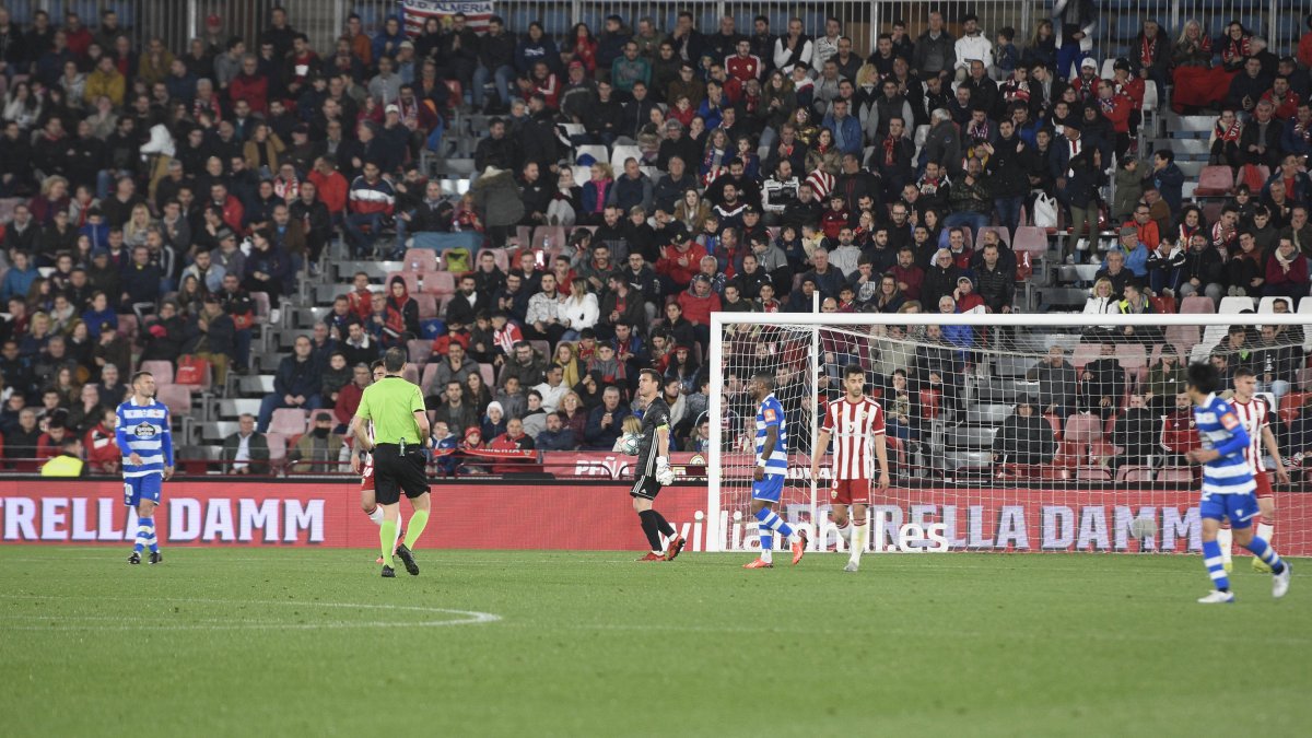 Almería-Deportivo, el último partido con afición.