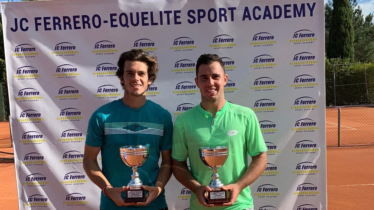 Benjamín Winter, campeón en dobles en el ITF Ferrero World Tennis Tour.