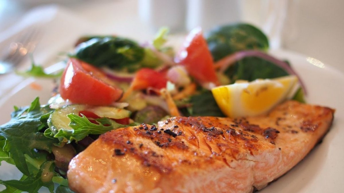 Hoy, pescado a la plancha para almorzar.