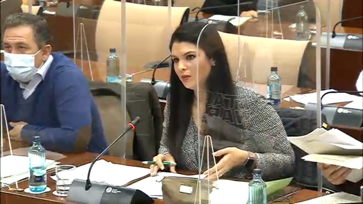 Noemí Cruz, durante su intervención.