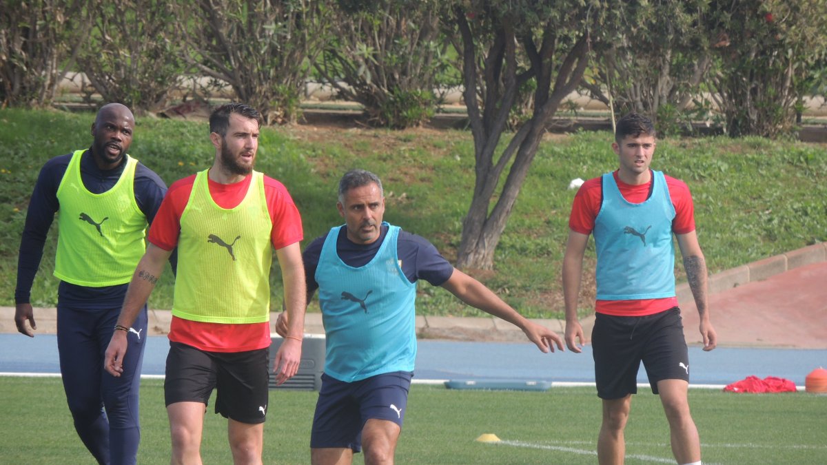 José Gomes en el partidillo.