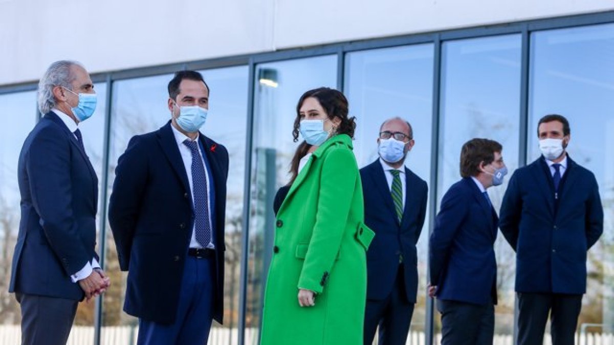 Ayuso, durante la presentación del hospital.