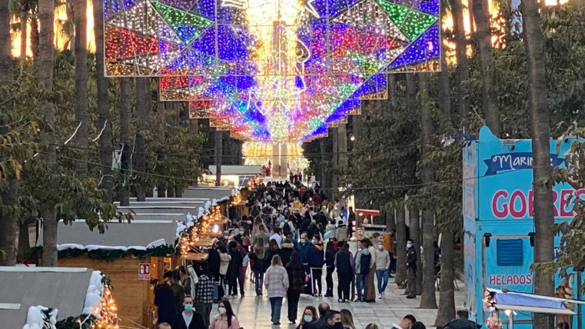 La Rambla de Almería, en el primer día del puente de diciembre.