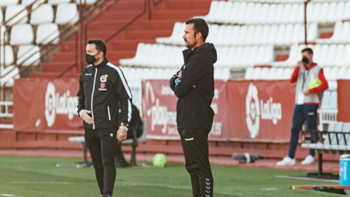 López Garai en su último partido con el Albacete.