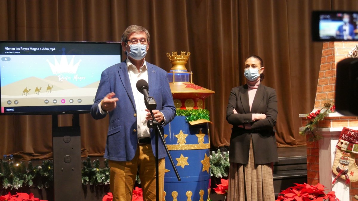 Manuel Cortés durante la presentación de la programación de Navidad.