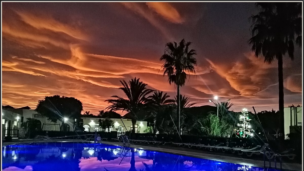 Tarjeta de felicitación navideña del camping.