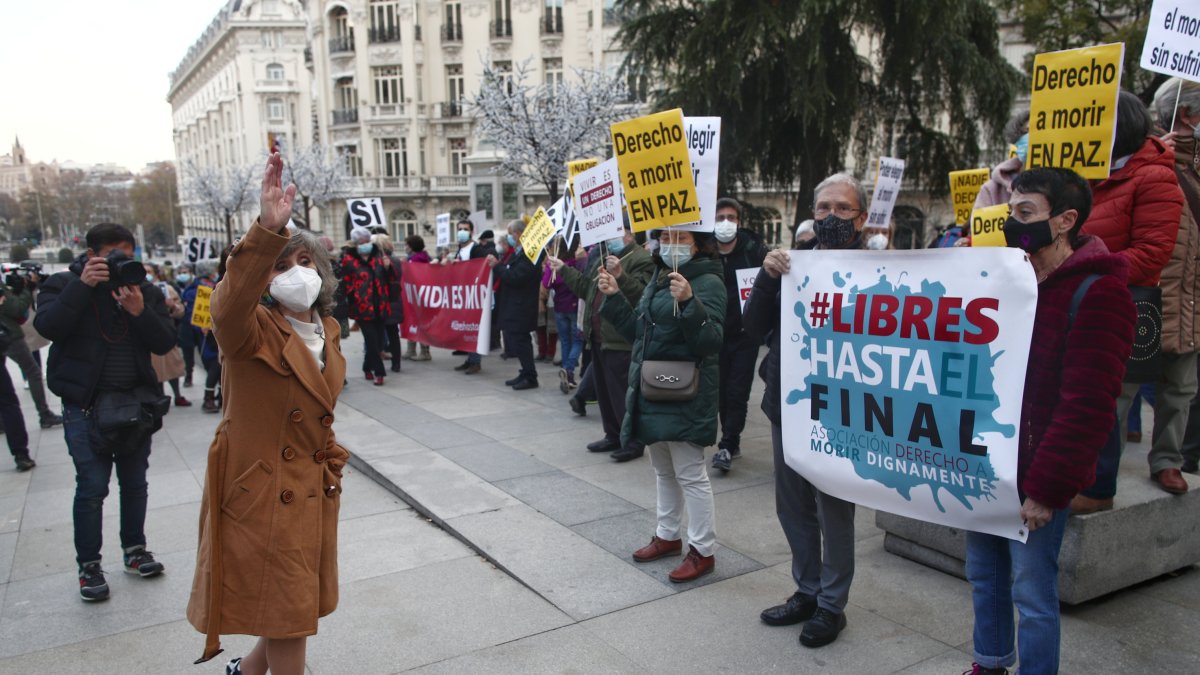 Movilización de ‘Derecho a Morir Dignamente’.