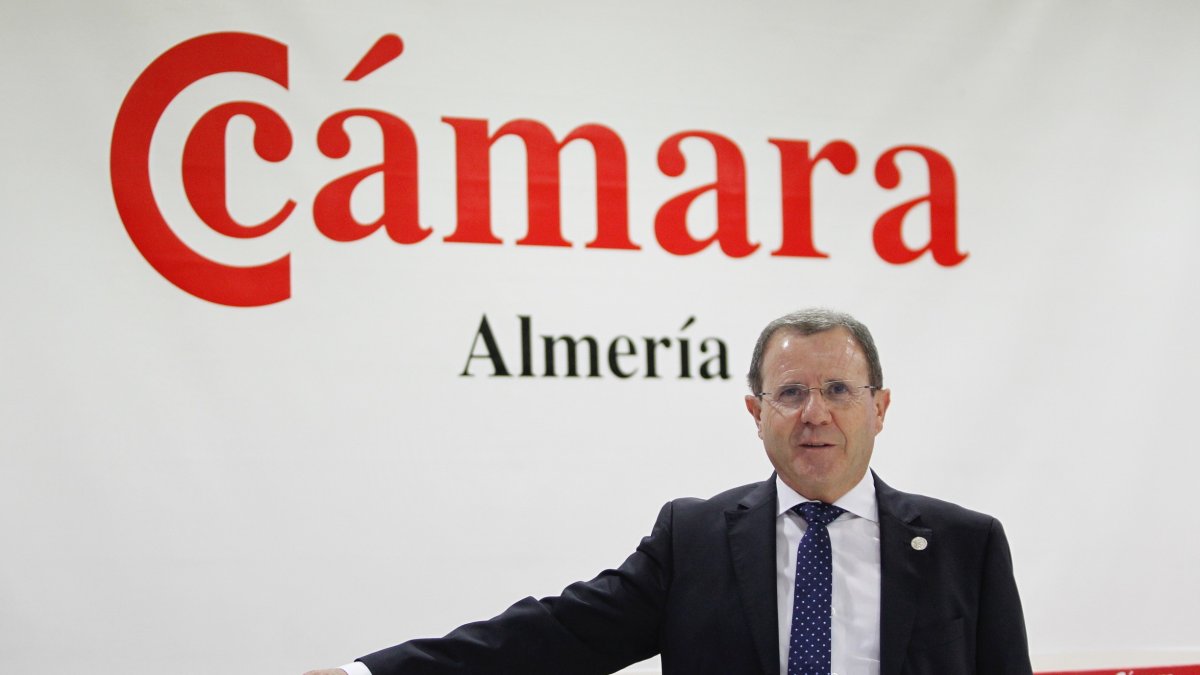 Jerónimo Parra, presidente de la Cámara de Comercio de Almería.