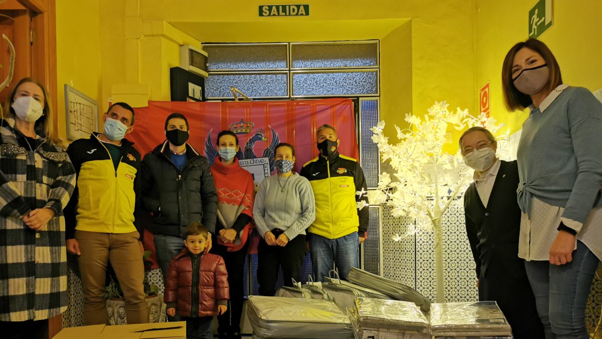 Entrega de material.