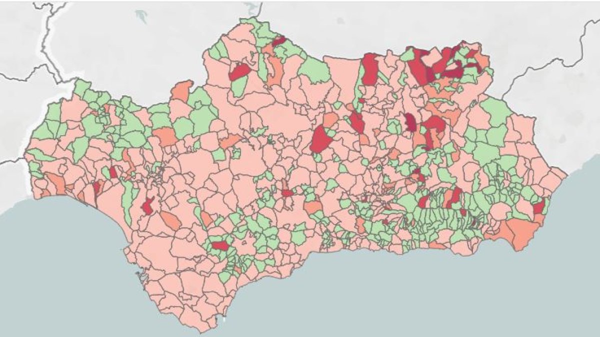 Incidencia de la covid en los pueblos de España.