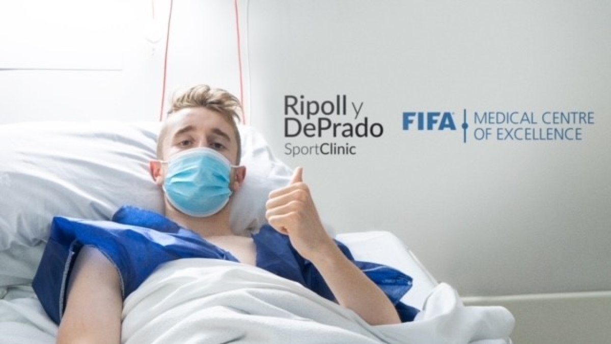 El jugador ha sido operado en el Hospital QuirónSalud.
