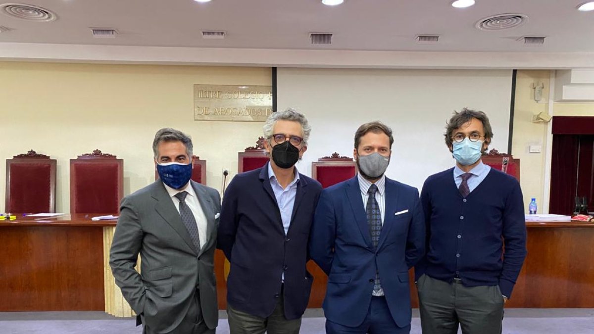 Lucas Soria, Juan Luis de Aynat, Juan Miranda y José Luis García