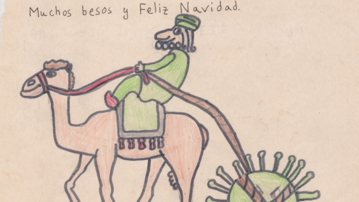 Dibujo que ilustra una de las cartas seleccionadas del concurso de Terque de este año.