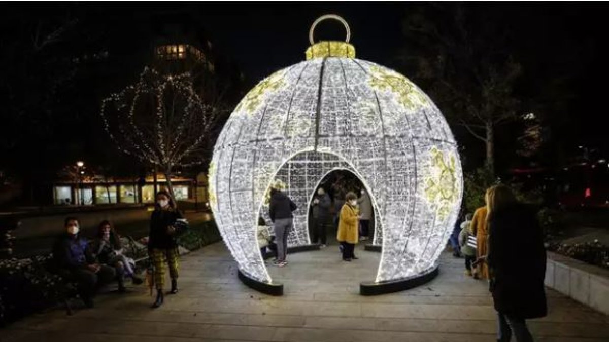 Luces de Navidad en Granada.