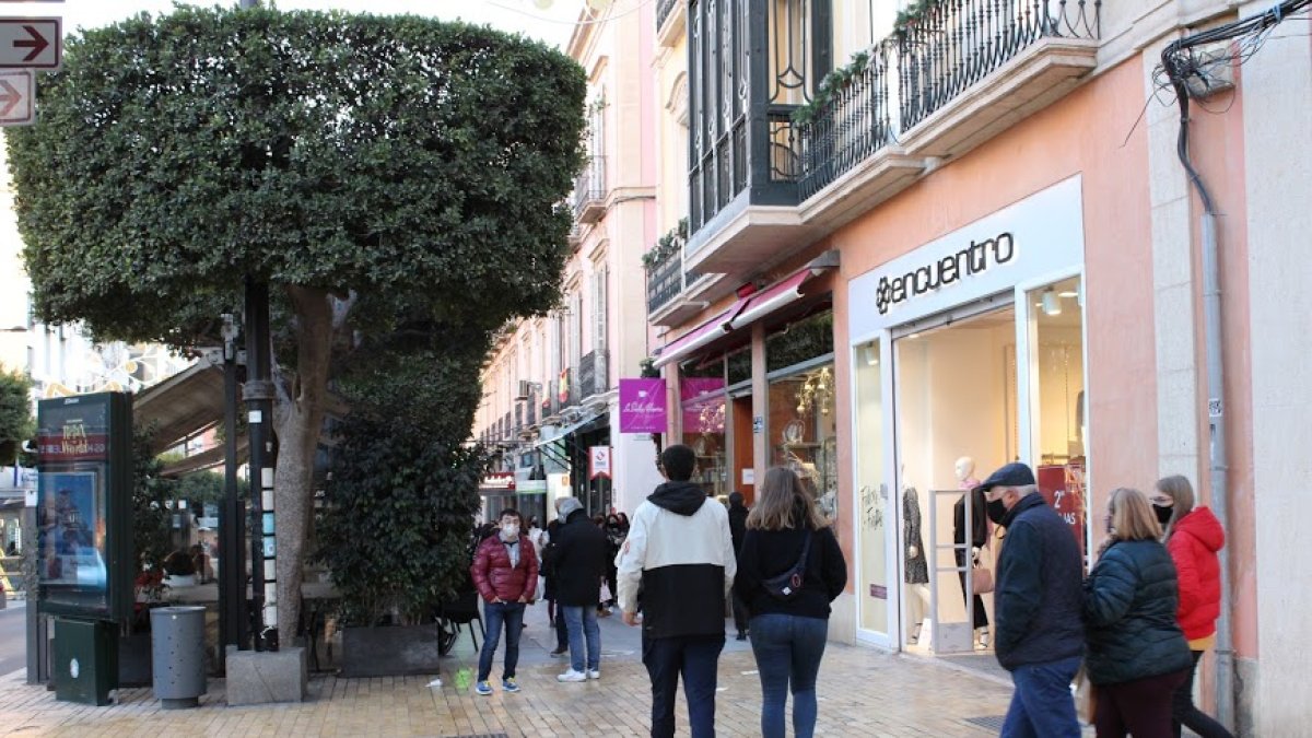 Imagen del centro de Almería del pasado día 5 de enero.