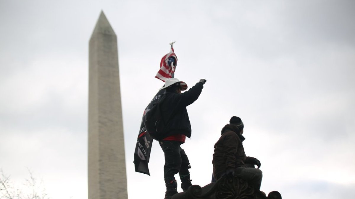 Seguidores de Trump, frente al National Mall de Washington. Foto: DPA vía Europa Press