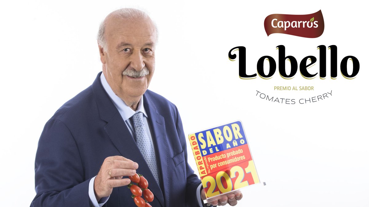 El prestigioso exdeportista une su imagen a la del tomate cherry y, en consecuencia, a la del grupo Caparrós.,