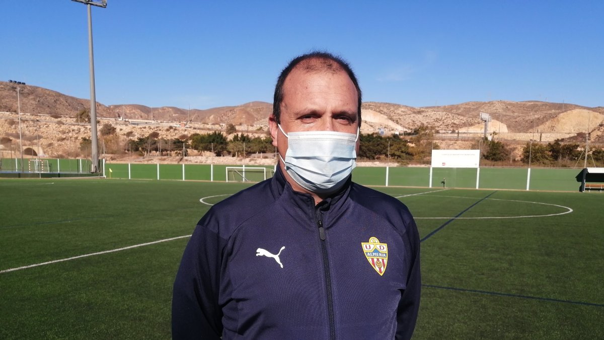 Lasarte en la Ciudad Deportiva de Los Ángeles.