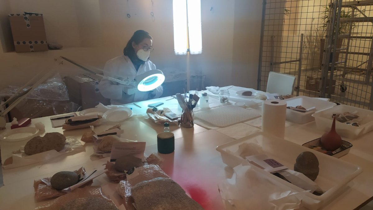 Trabajos previos a la apertura del museo.