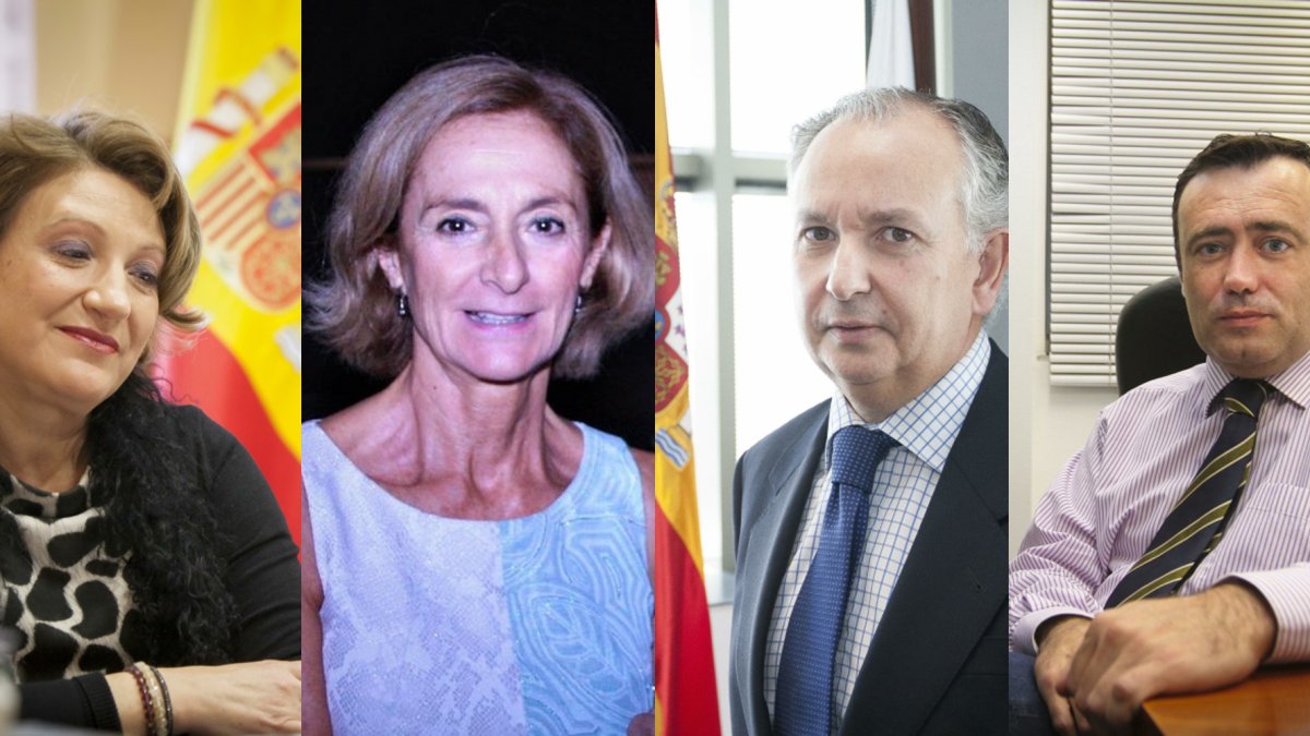 Lourdes Molina, Soledad Jiménez de Cisneros, Luis Columna y Juan Antonio Lozano