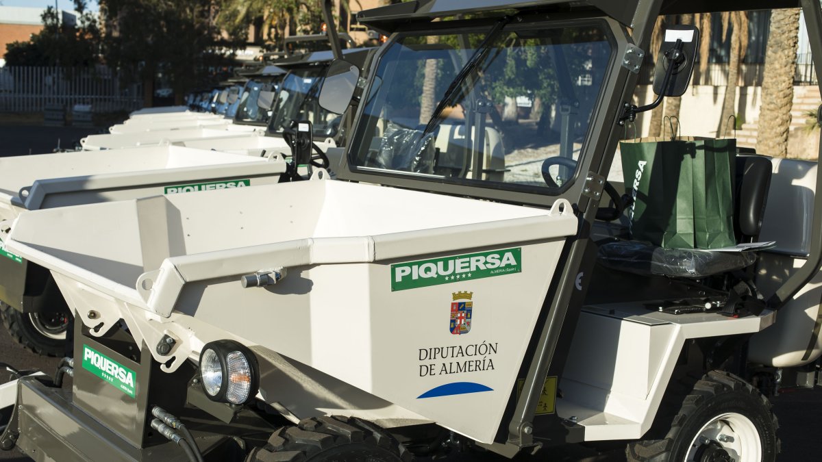 Uno de los Dumper que Diputación entregó a consistorios pequeños.
