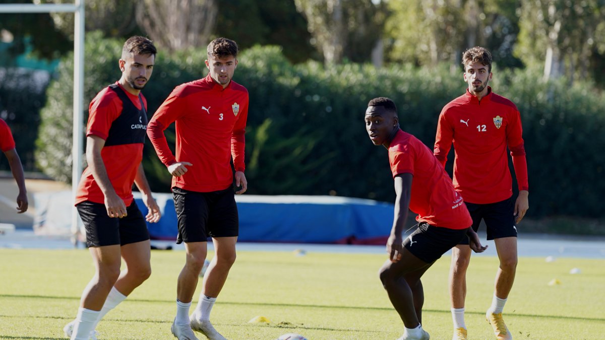 Appiah en un entrenamiento.
