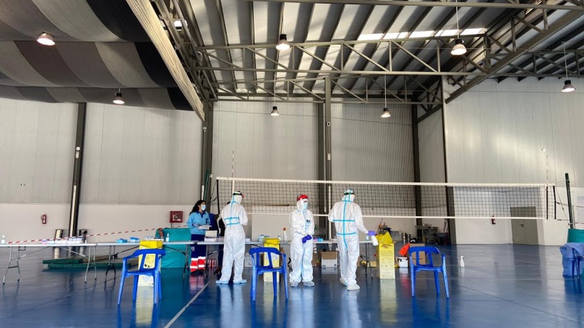 Imagen de archivo de un cribado poblacional realizado en la provincia de Almería.