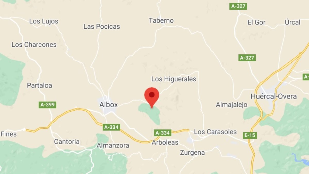 Lugar del epicentro del terremoto.