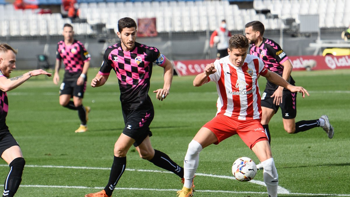 Corpas en el partido ante el Sabadell.