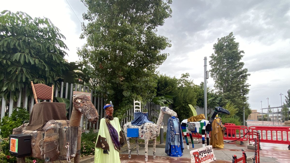 Imagen de la exposición de los Reyes del Reciclaje.