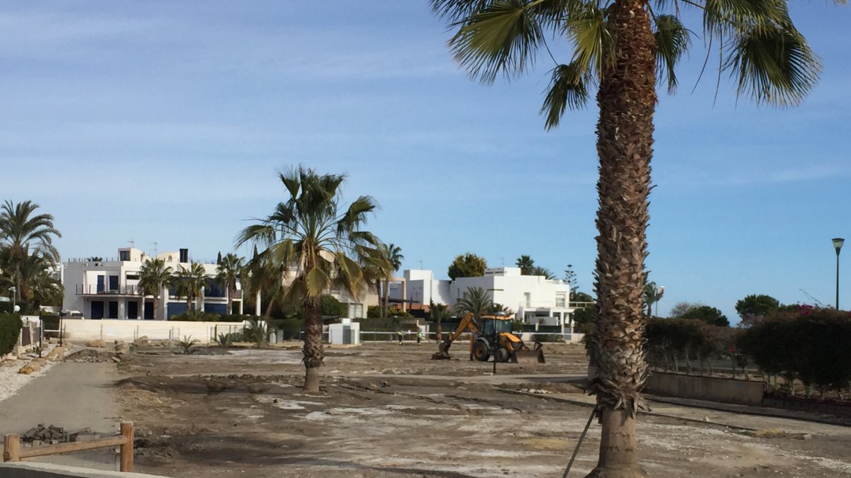 Muestra de los trabajos que se están realizando.