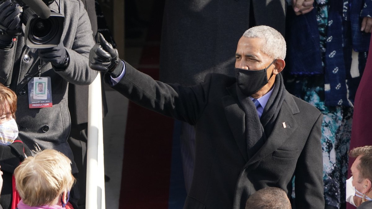 Barack Obama, durante la investidura de Joe Biden.