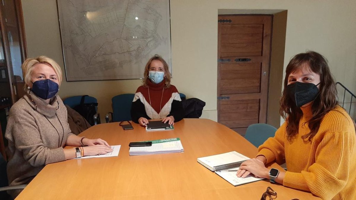 Reunión de trabajo entre Eloísa Cabrera.