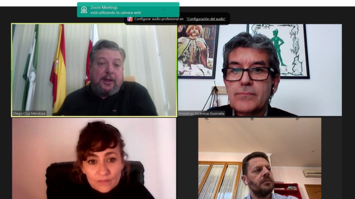 Representantes de Farándula se reúnen con el concejal Diego Cruz y el jefe del Área de Cultura, José Vélez.