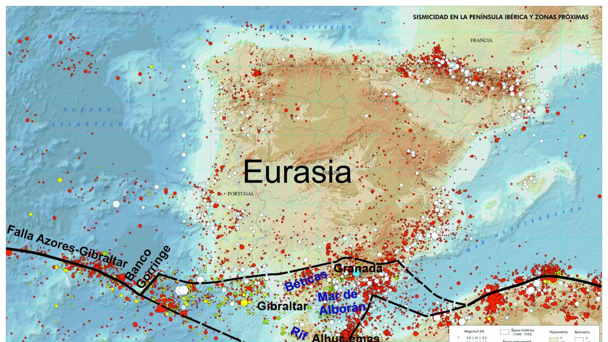 Almería es una de las zonas del país con mayor grado de actividad sísmica