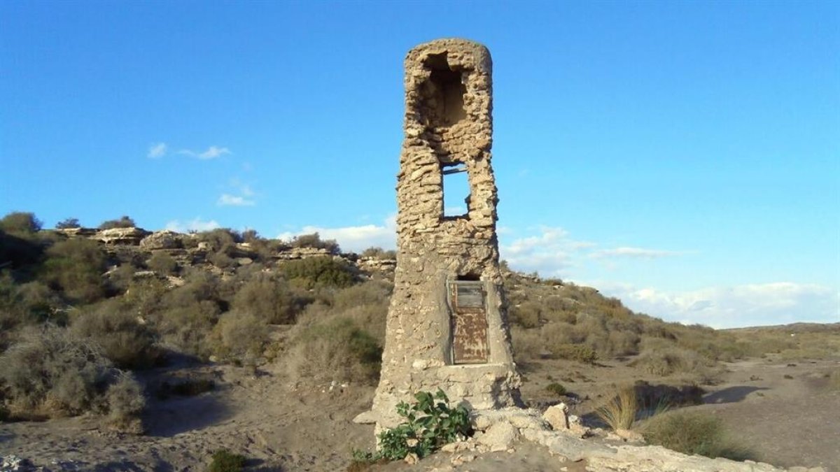 Pozo de las Amoladeras, tras el derrumbe. AMIGOS DEL PARQUE.