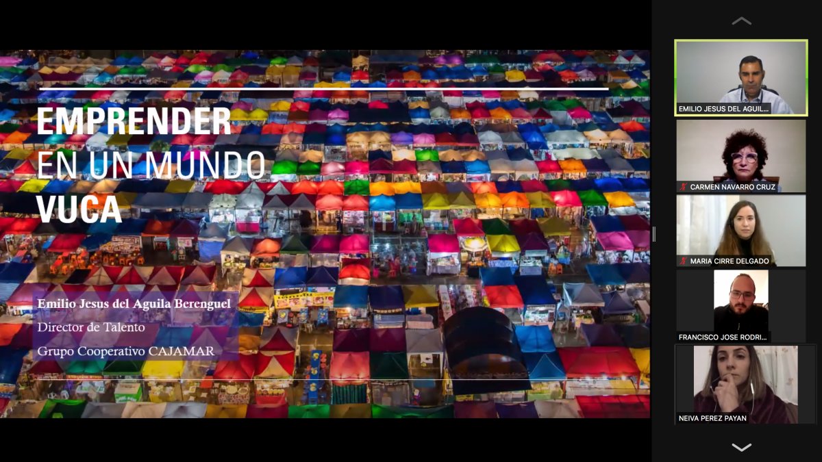 Captura de pantalla de la videoconferencia.