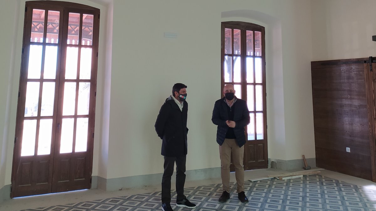 Interior de la estación de ferrocarril de Huércal-Overa.