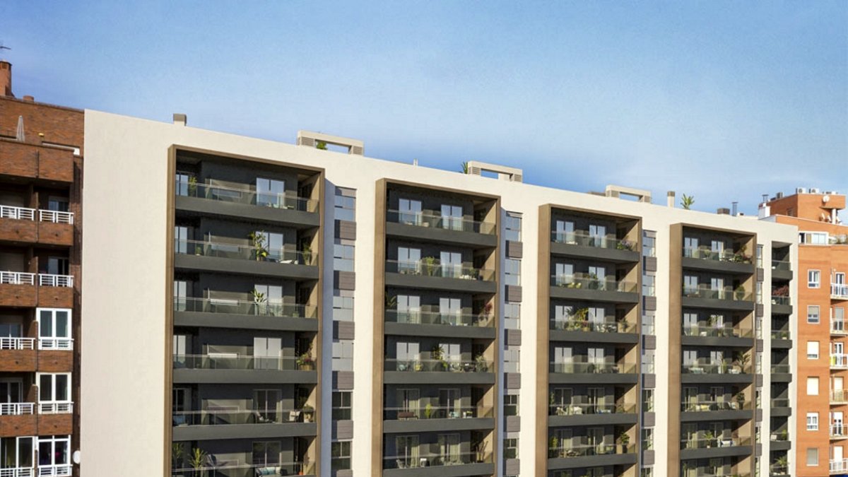 Imagen virtual del futuro residencial que da también a la Carretera del Aeropuerto.